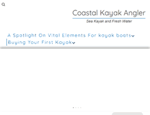 Tablet Screenshot of coastalkayakangler.com